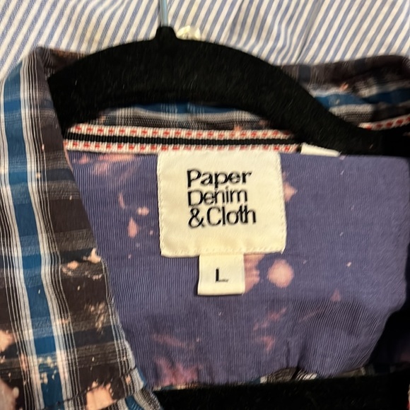 Paper Denim and Cloth Distressed Cotton Button Down - Picture 3 of 3